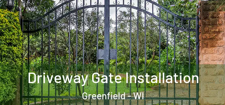 Driveway Gate Installation Greenfield - WI